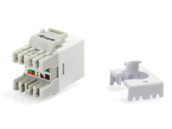 Equip Keystone Jack ungeschirmt Cat6 slim LSA 8Stk ws