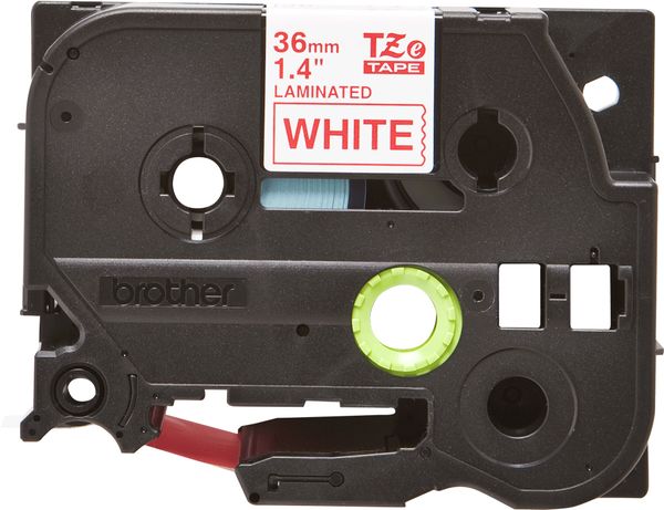 Schriftbandkassette Brother 36mm weiß/rot TZE262 - Bild 4