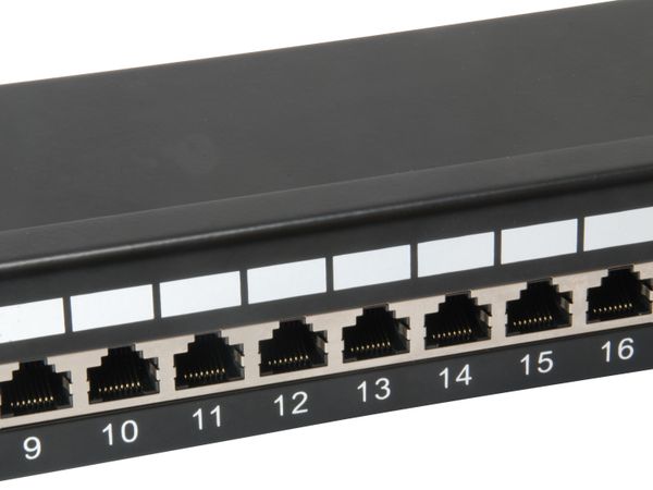 Equip 19" Patchpanel 24xRJ45 Cat6 FTP 1U 250MHz RAL9005 - Bild 5