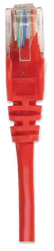 INTELLINET Patchkabel RJ45 U/UTP Cat5e 0.5m Hebelschutz rot - Bild 3