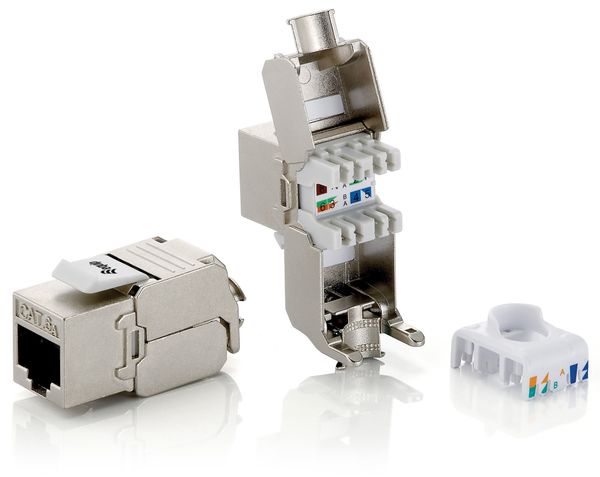 Equip Keystone Jack geschirmt Cat6A Premium wzf.8Stk si Polybeutel