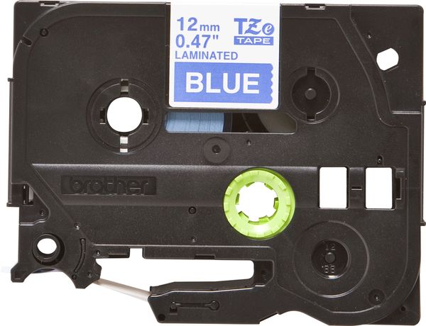 Schriftbandkassette Brother 12mm blau/weiß TZE535 - Bild 3