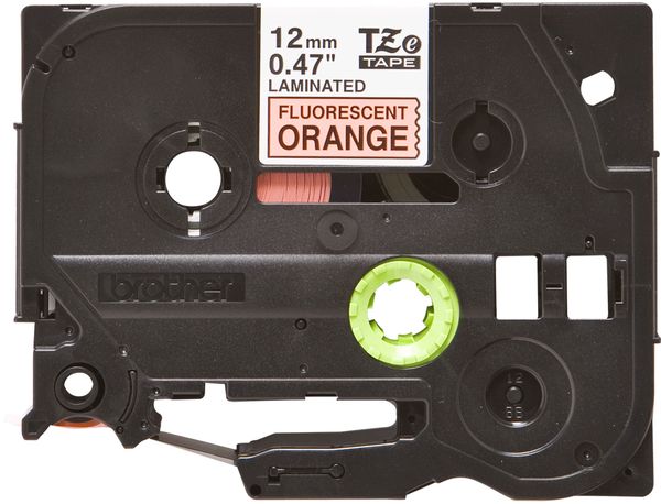 Schriftbandkassette Brother 12mm signal orange/schwarz - Bild 3