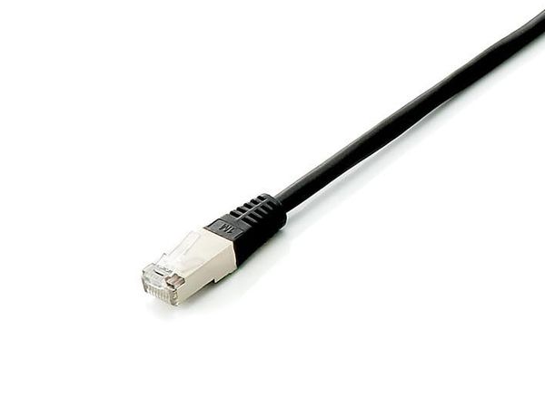 Equip Patchkabel Cat6A Plat.S/FTP 2xRJ45 3.00m schwarz LSZH Polybeutel