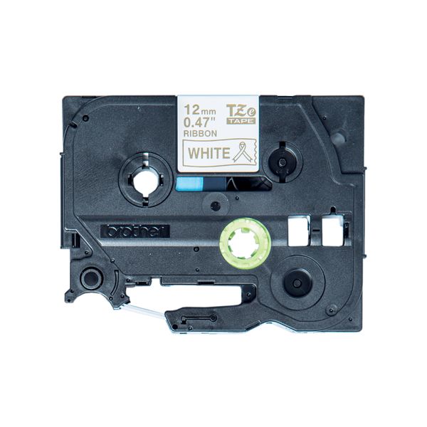 Schriftbandkassette Brother 12mmx4m weiß/gold n. klebend - Bild 5