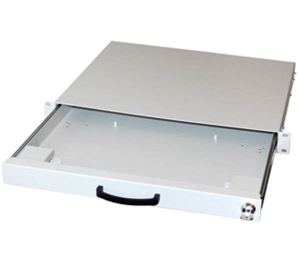 Equip 19" Tastaturschubl. DE-Layout+Trackball 1.80m RAL7035