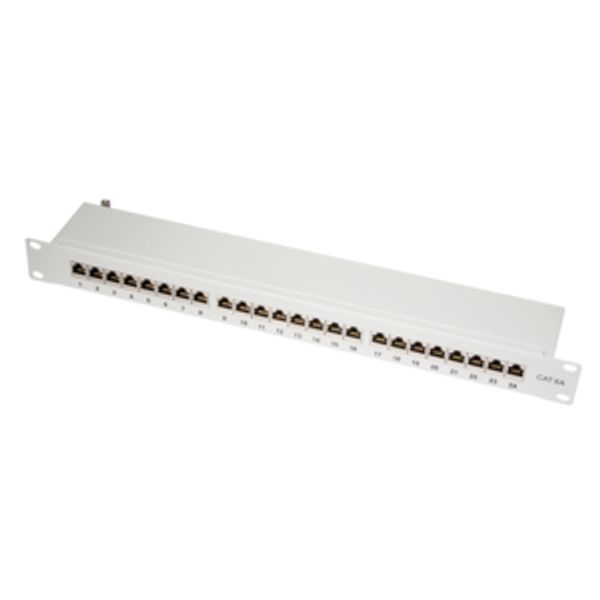Logilink 19" Cat.6A Patchpanel, 24-port, grau