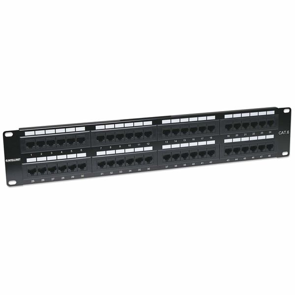 INTELLINET Patchpanel 2HE 48-Port Cat6 UTP sw