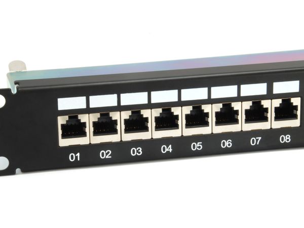 Equip 19" Patchpanel 24xRJ45 Cat6a FTP 1U 500MHz RAL9005 - Bild 3