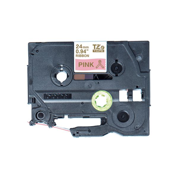 Schriftbandkassette Brother 24mmx4m rosa/gold Textilband - Bild 3