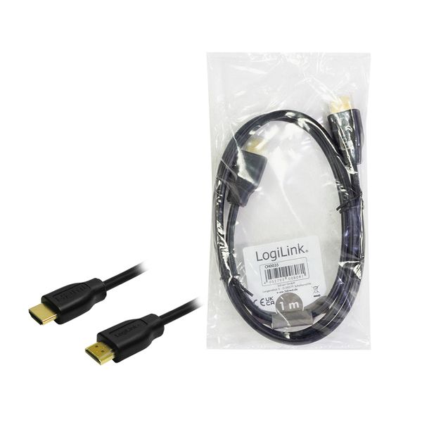 Logilink HDMI-Kabel Ethernet A -> A St/St 10.00m Gold - Bild 10