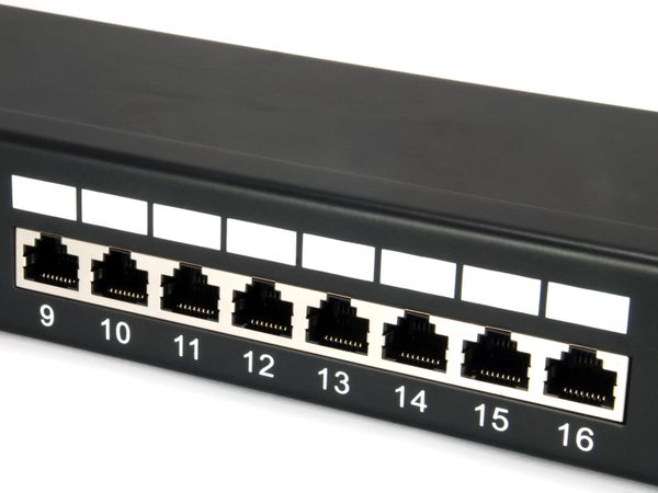 Equip 19" Patchpanel 24xRJ45 Cat5e FTP 1U 100MHz RAL9005 - Bild 4