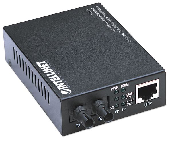 INTELLINET Medienkonverter Fast Ethernet Multimode 2km sw