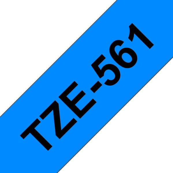 Schriftbandkassette Brother 36mmx8m blau/schwarz TZE561