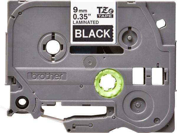 Schriftbandkassette Brother 9mm weiß/schwarz TZE325 - Bild 2