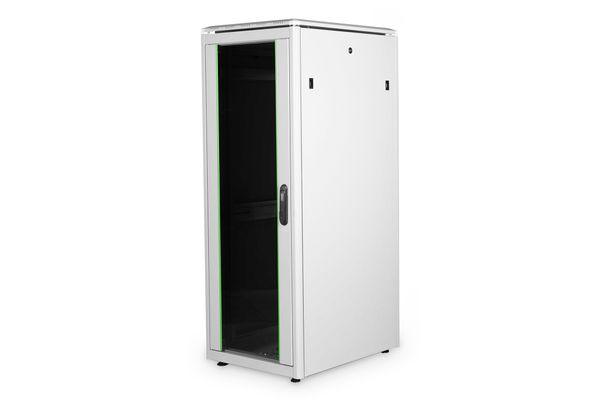 DIGITUS Netzwerkschrank Unique 32HE 1609x600x800mm grau (Speditionsversand)