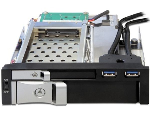 DELOCK Wechselrahmen 5,25" für 2,5"/3,5" SAS/SATA HDD - Bild 3