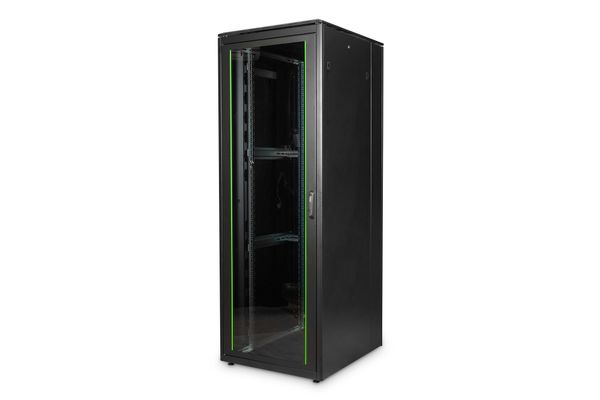 DIGITUS Netzwerkschrank Unique  47HE 2244x800x1000mm schwarz (Speditionsversand)