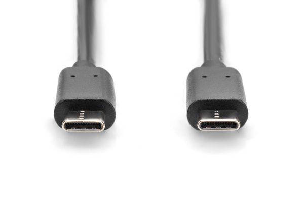 DIGITUS USB 2.0 Anschlusskabel Typ C -C St/St 1.0m, sw - Bild 2