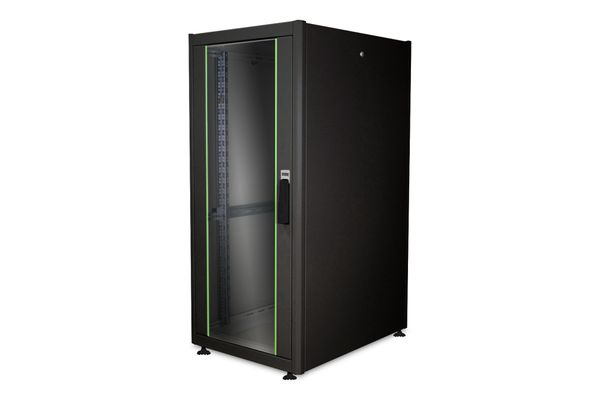DIGITUS Netzwerkschrank Dynamic 26HE 1300x600x800mm schwarz (Speditionsversand)