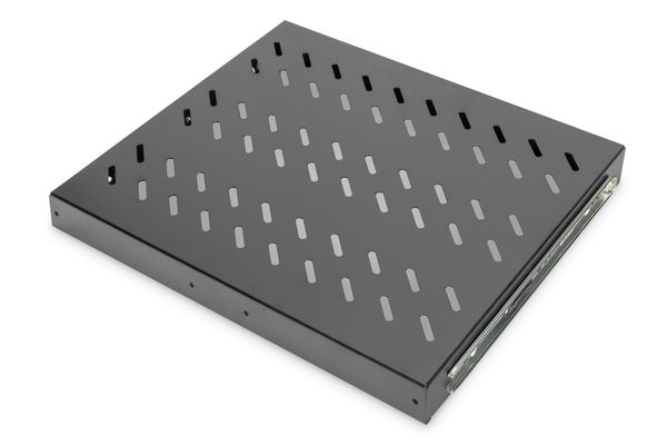 DIGITUS Fachboden 1HE 30x483x385mm bis 25kg schwarz auszieh - Bild 2