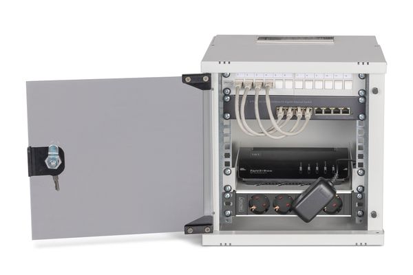 DIGITUS Netzwerk-Set 254 mm (10") - 6HE, 312x300 mm (BxT) gr - Bild 5