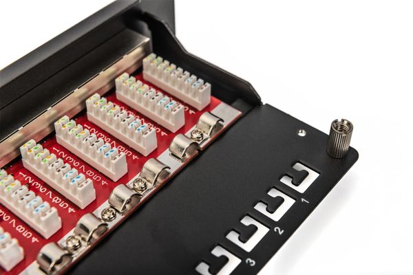 DIGITUS Cat.6A Patch Panel, geschirmt, 12-Port, 10",schwarz - Bild 4