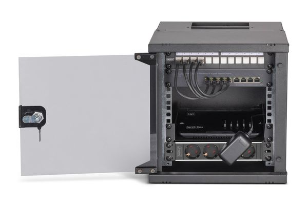 DIGITUS Netzwerk-Set 254 mm (10") - 6HE, 315x300 mm (BxT) sw - Bild 5