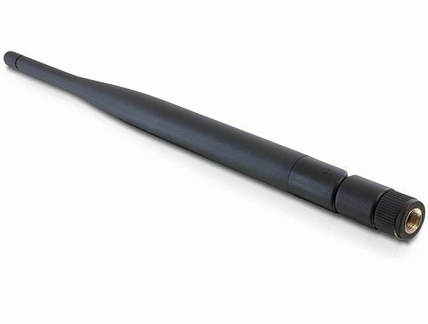 DELOCK WL-Antenne RP-SMA 5dBi Kippgelenk schwarz - Bild 2