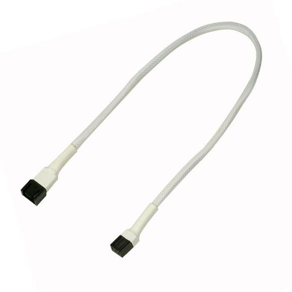 Nanoxia Kabel 3-Pin Verlängerung, 30 cm, weiß