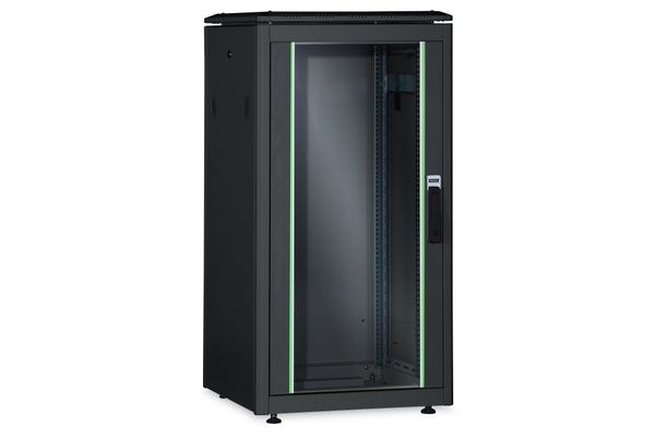 DIGITUS Netzwerkschrank Unique 26HE 1342x800x1000mm schwarz (Speditionsversand)