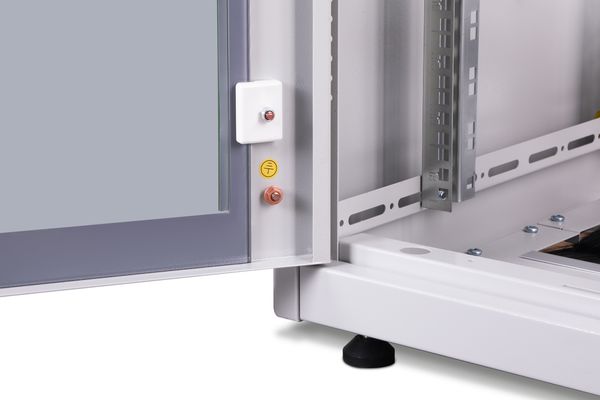 DIGITUS Netzwerkschrank Unique 32HE 1609x600x600mm grau (Speditionsversand) - Bild 7