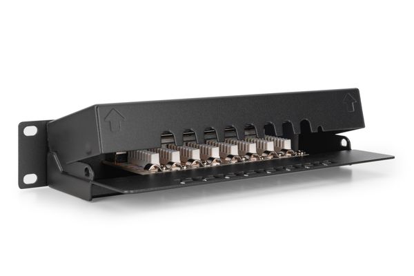 DIGITUS Patchpanel 1HE 8-Port Cat6 ClassE geschirmt schw. - Bild 2