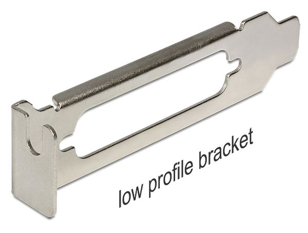 DELOCK Slotblech Low Profile mit D-Sub25 Öffnung