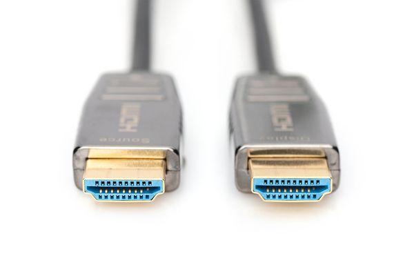 DIGITUS HDMI AOC Hybrid Glasfaserkabel UHD 8K 20m schwarz - Bild 2