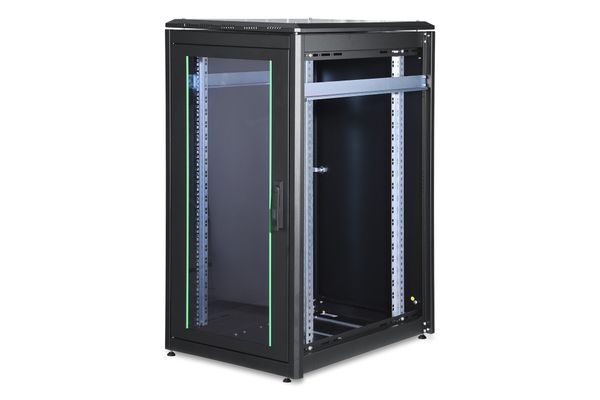 DIGITUS Netzwerkschrank Unique 22HE 1164x600x800mm schwarz (Speditionsversand) - Bild 2