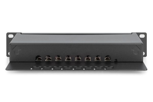DIGITUS Patchpanel 1HE 8-Port Cat6 ClassE geschirmt schw. - Bild 5