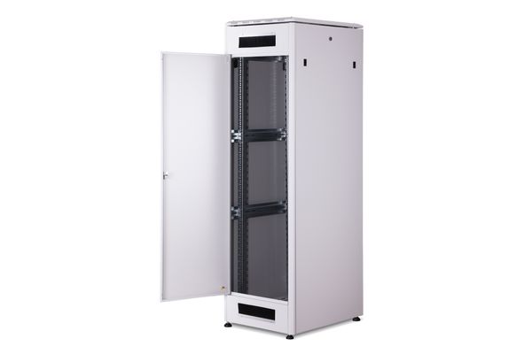DIGITUS Netzwerkschrank Unique 42HE 2053x600x800mm grau (Speditionsversand) - Bild 3