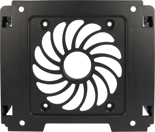 Inter-Tech Einbaurahmen 1x5,25 für 1x2,5 / 1x3,5 /12cm Lüft.