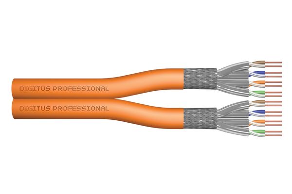 Digitus CAT 7 S/FTP câble de données - câble de pose, 100 m, duplex, Dca-s2, d1, a1