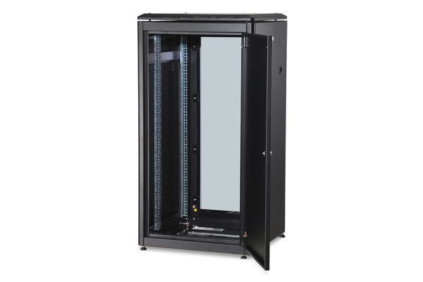 DIGITUS Netzwerkschrank Unique 22HE 1164x600x600mm schwarz (Speditionsversand) - Bild 3