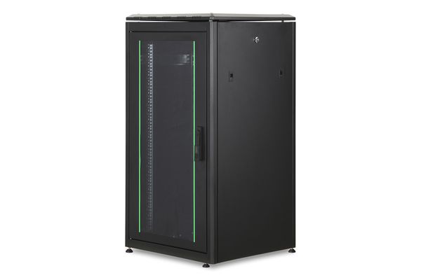 DIGITUS Netzwerkschrank Unique 22HE 1164x600x600mm schwarz (Speditionsversand)