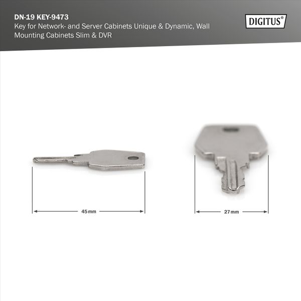 DIGITUS Schlüssel für Netzwer-,Server- und Wandschränke 9473 - Bild 2