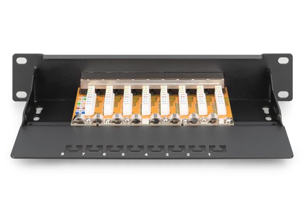 DIGITUS Patchpanel 1HE 8-Port Cat6 ClassE geschirmt schw. - Bild 4