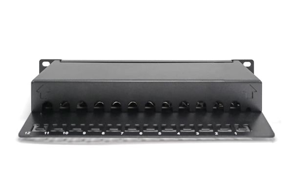 DIGITUS Cat.6A Patch Panel, geschirmt, 12-Port, 10",schwarz - Bild 6