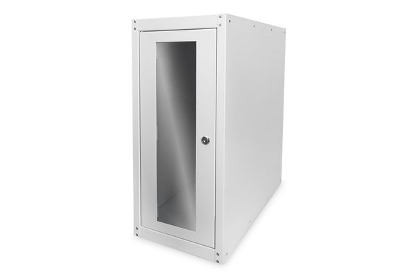 DIGITUS PC Schutzgehäuse 698,5x300x600mm Rollen,Glas IP20 gr