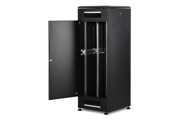 DIGITUS Netzwerkschrank Unique 32HE 1609x600x600mm schwarz (Speditionsversand) - Bild 3