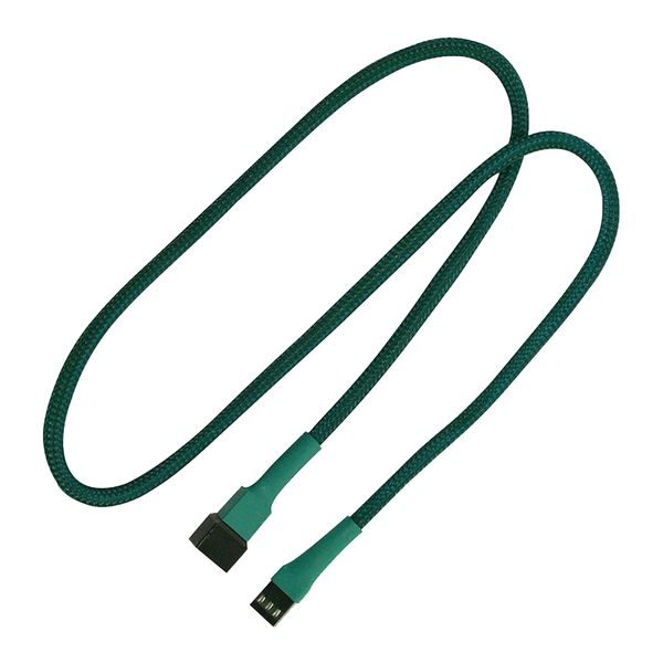 Nanoxia Kabel 3-Pin Verlängerung, 60 cm, grün