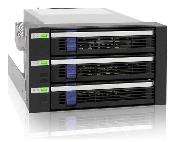 Backplane IcyDock 3x8,9cm SATAI-III in 2x5,25" MB153SP-B
