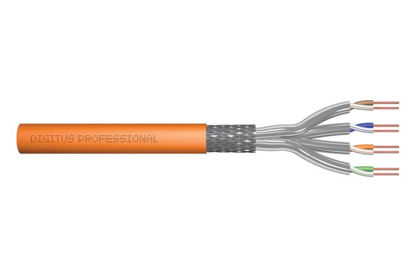 Digitus CAT 7 S/FTP câble de données - câble de pose, 100 m, simplex, Dca-s2, d1, a1